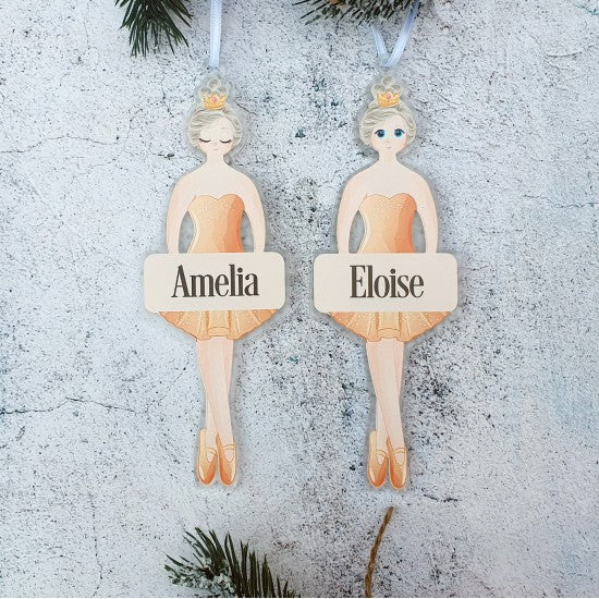 Personalised Ballerina Decoration