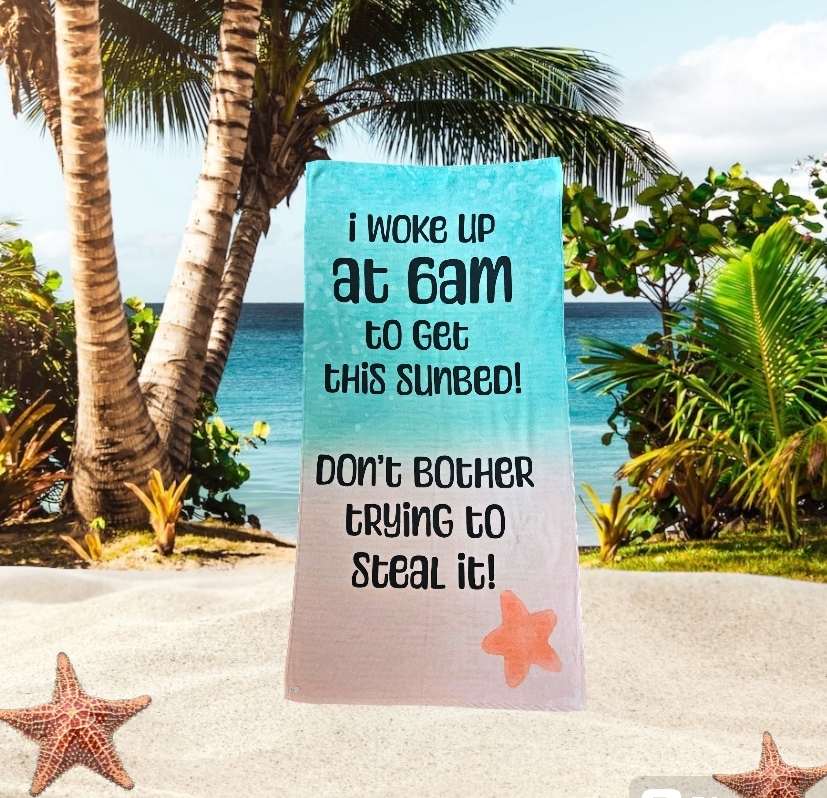 I Woke Up At 6am To Get This Sunbed Beach Towel