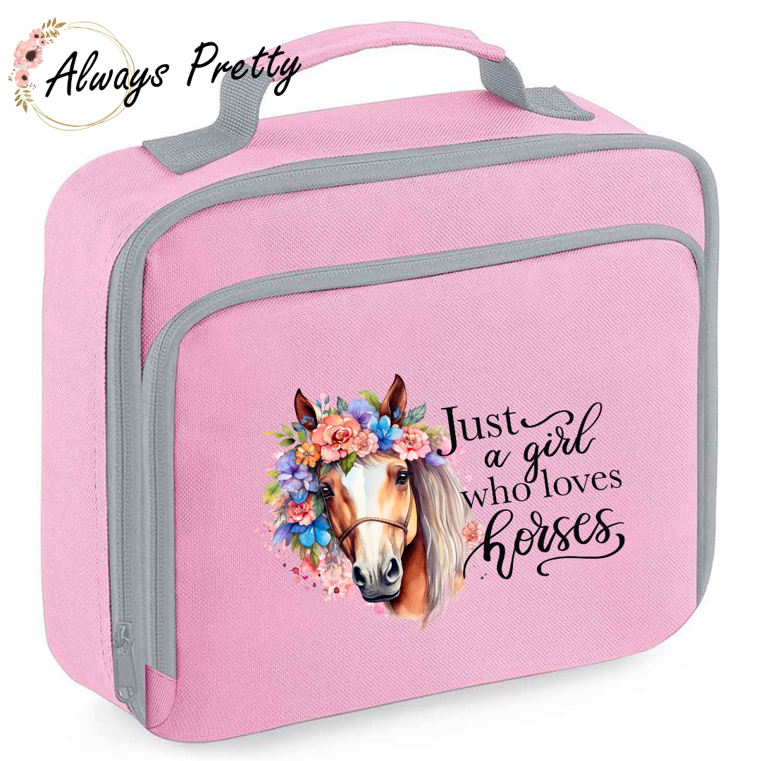 Just a girl who loves horses lunch bag