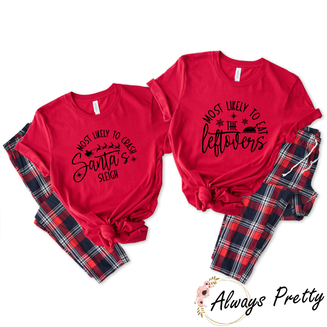 Most Likely To (lots of designs to choose from) Adult Pjs