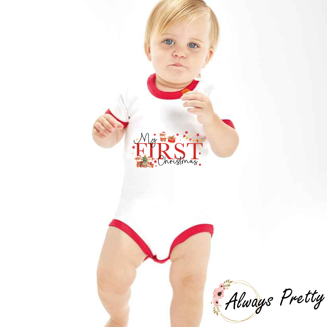 My 1st Christmas Vest (With Red Rim)