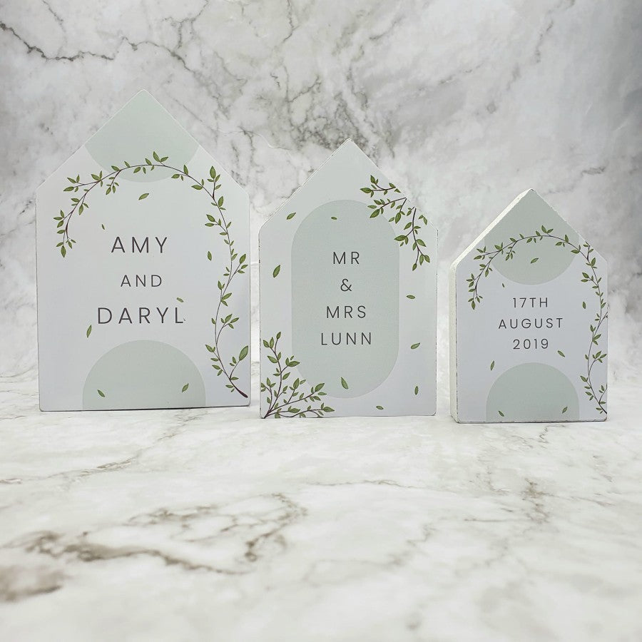 Personalised Set of 3 freestanding houses