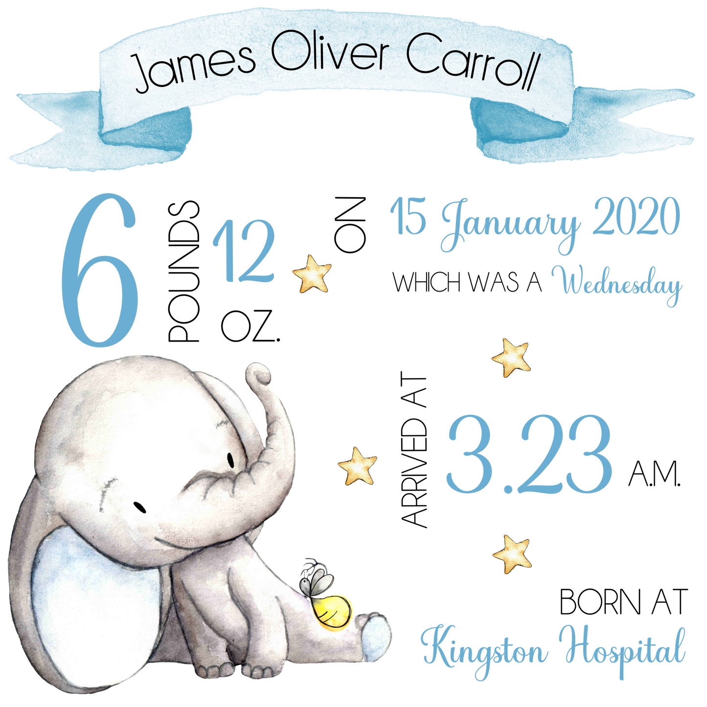 Personalised Baby Newborn Cushion