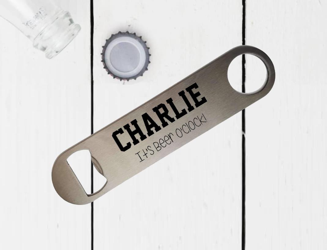 Personalised Beer O Clock Bottle Opener