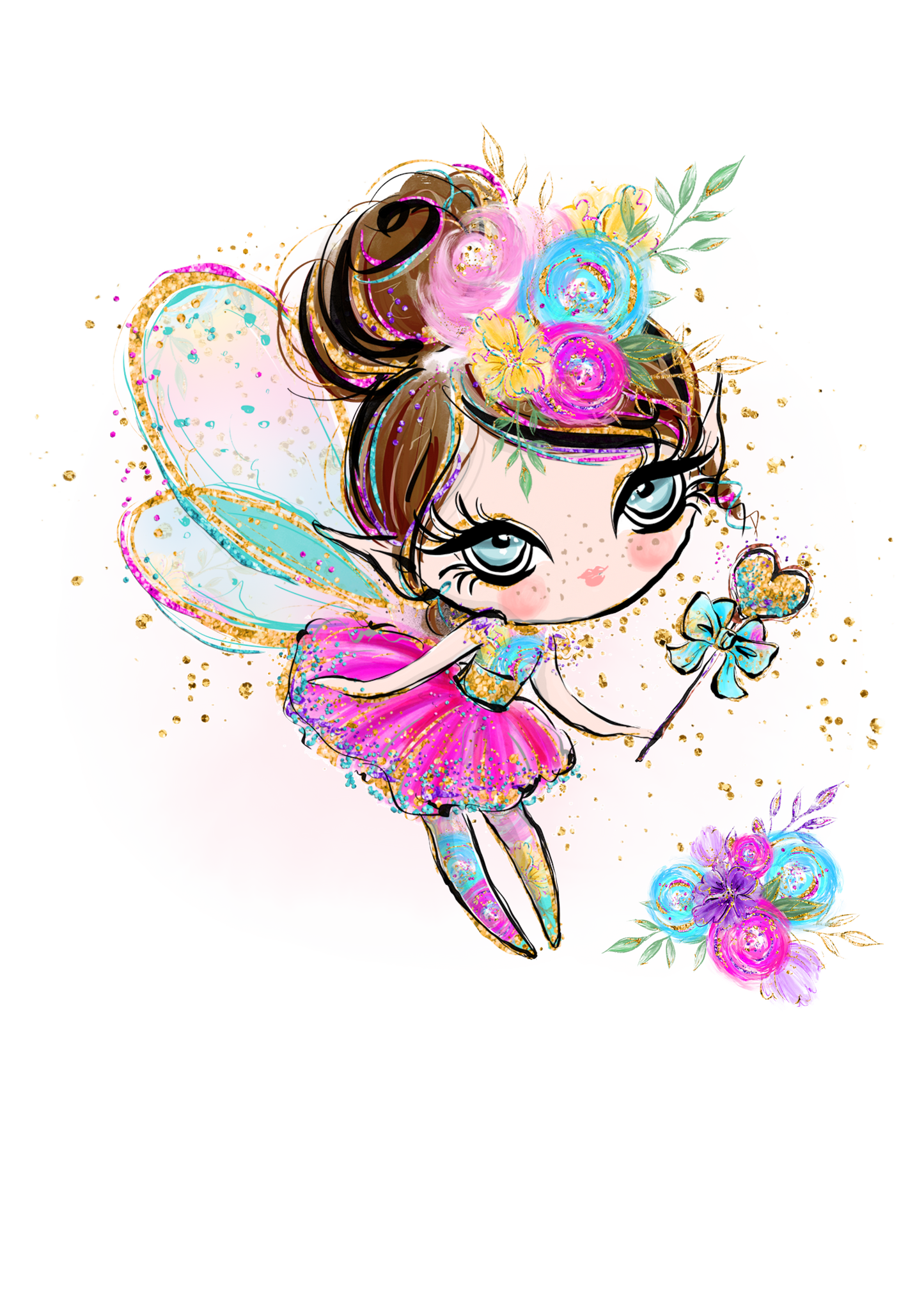 Personalised Bright Fairy Cushion