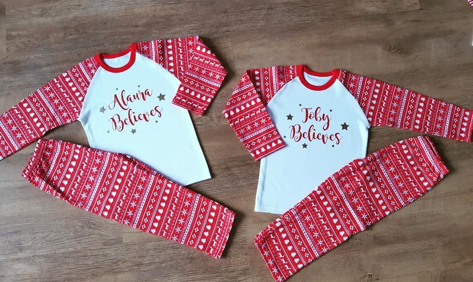 Personalised Children's Christmas Pjs