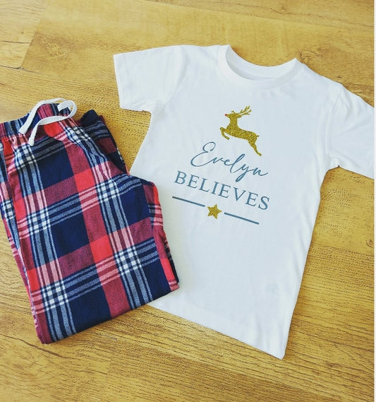 Christmas Pjs - Reindeer Design
