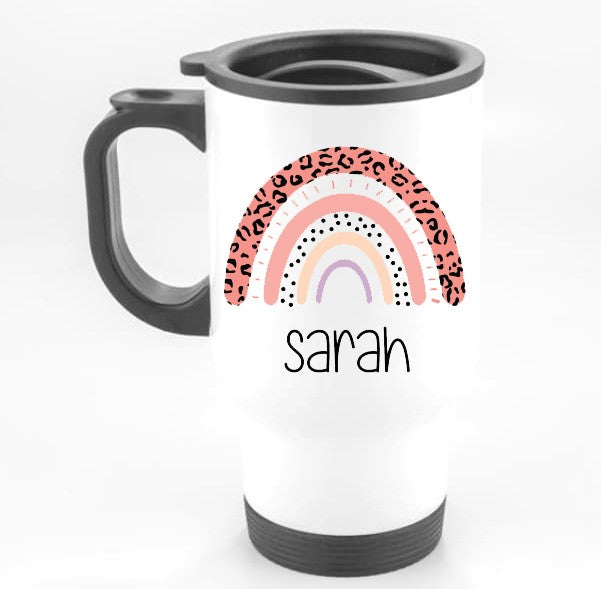 Personalised Rainbow - Travel Mug
