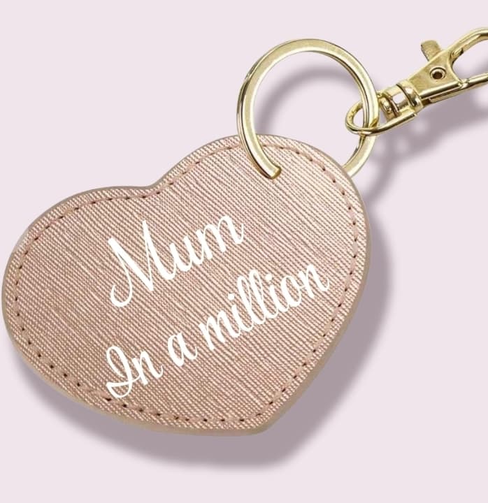 Heart Shaped Keyring (Your Choice Of Personalisation)