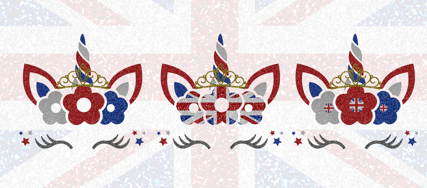 Queen's Jubilee Unicorn T-shirt (Child Size) Can Be Personalised