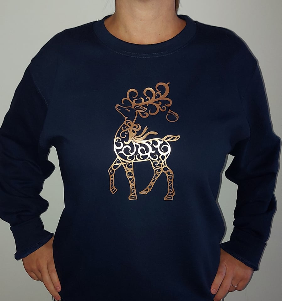 Pretty Reindeer Christmas Sweater