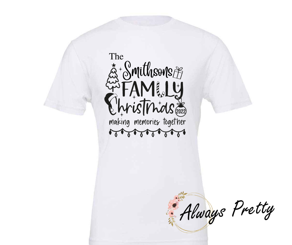 Personalised 'Family Surname' Christmas Pjs - Adult Size