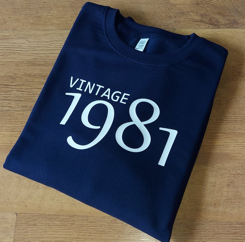 Vintage Year Of Birth Sweater