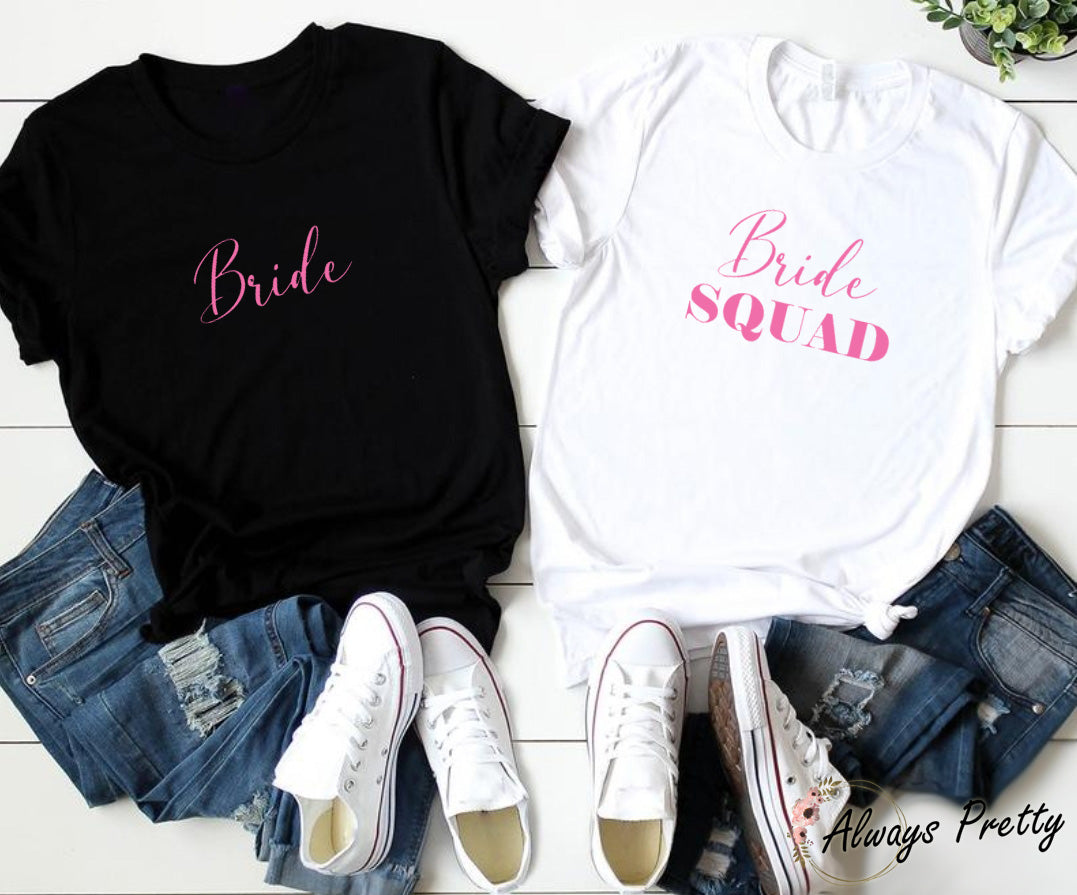 Bride & Bride Squad Hen Party Tees