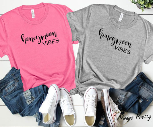 Honeymoon Vibes - Matching T-Shirts
