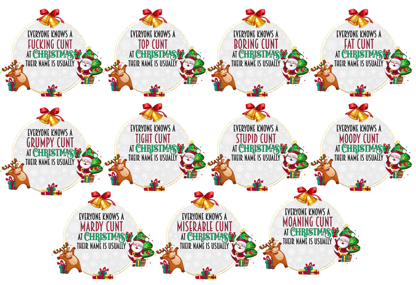 Sweary Christmas Mug (50 Designs To Choose From)