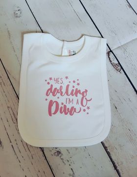 Yes Darling I Am A Diva Bib