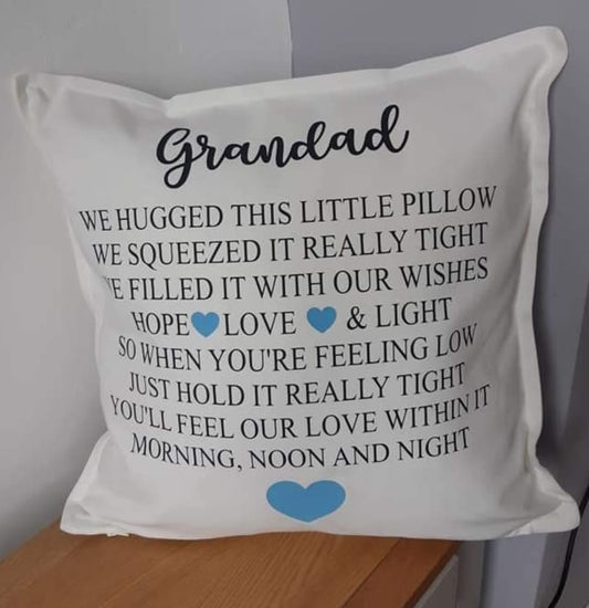 We Hugged This Little Pillow - Male