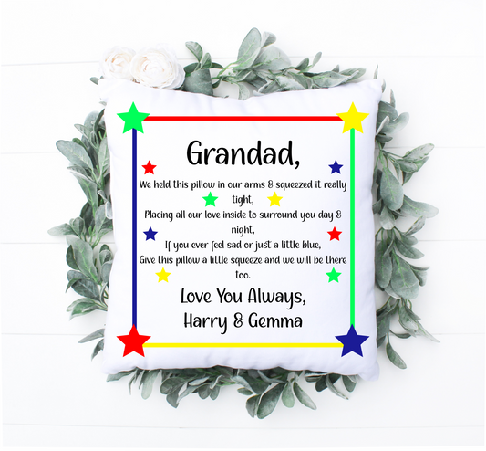 Personalised - Male Squeezed This Cushion