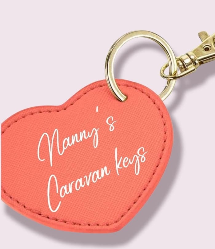 Heart Shaped Keyring (Your Choice Of Personalisation)