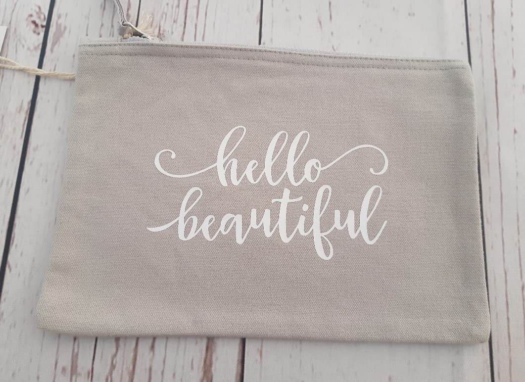 Hello Beautiful Makeup Bag