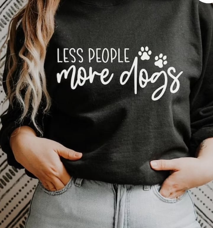 Less People More Dogs Sweater