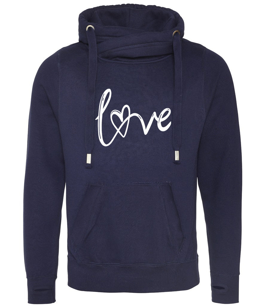 Love Chunky Cowl Neck Hoodie