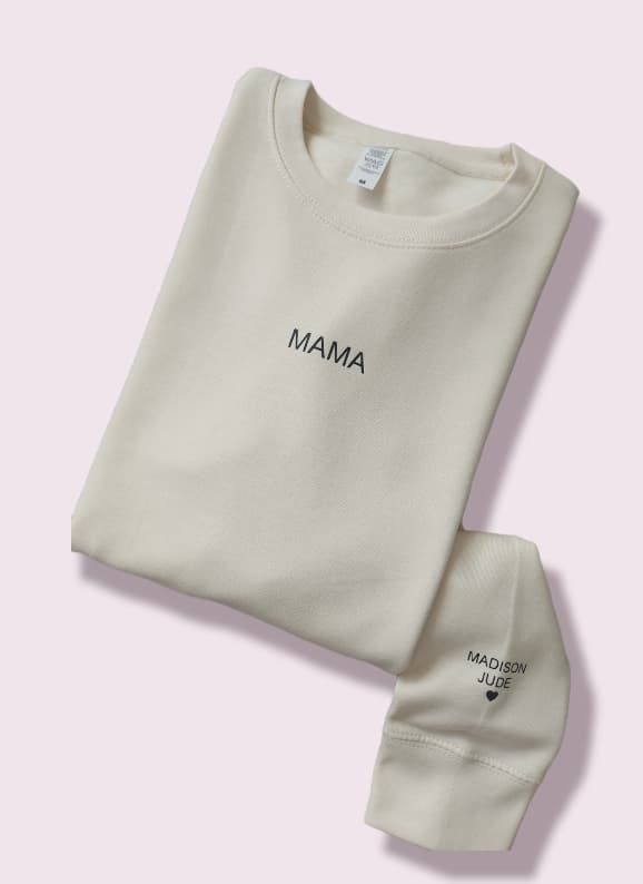 Mama (Personalised Names Sleeve Design)