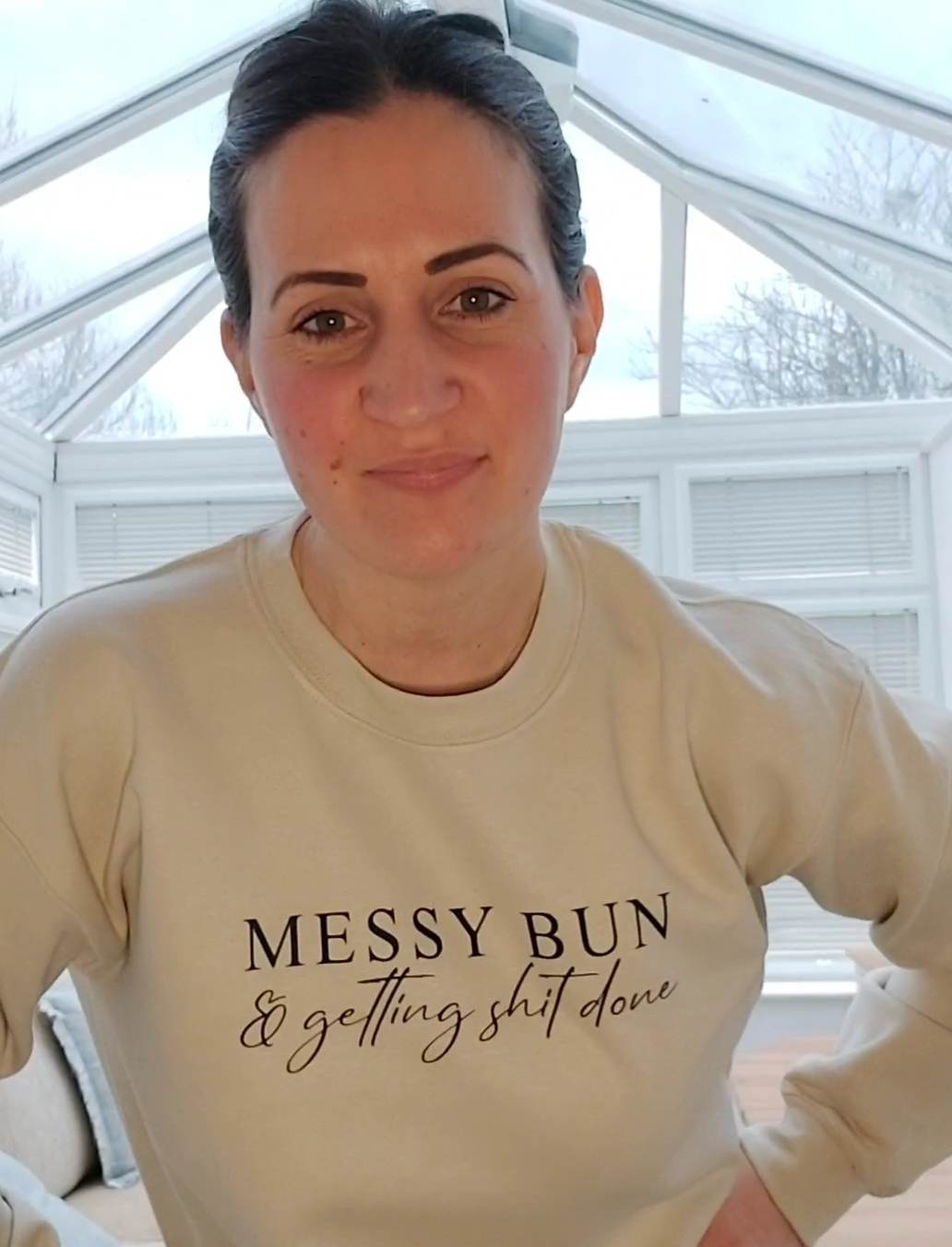 Messy Bun & Getting S**t/Stuff Done Sweater