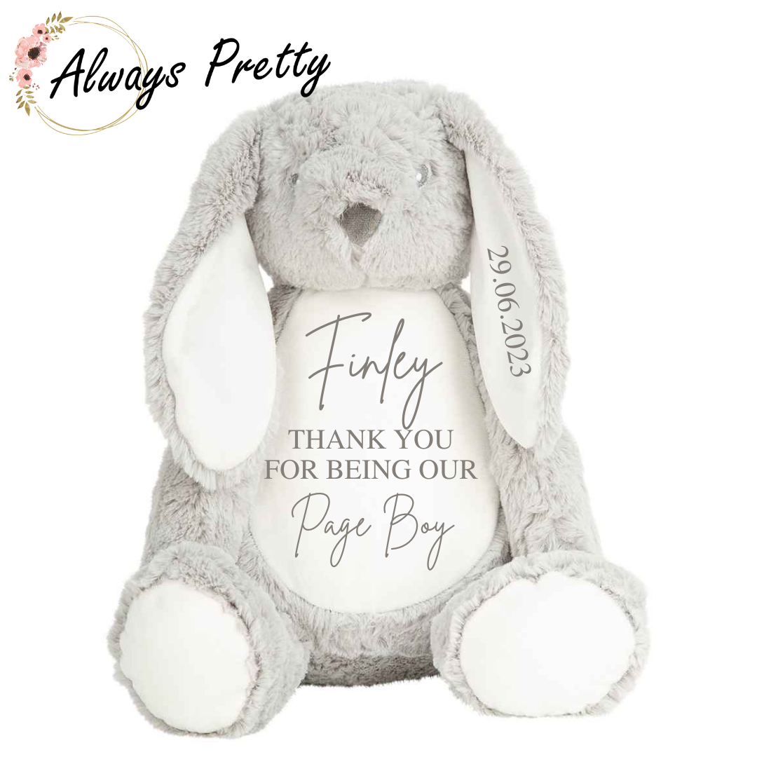 Thank You For Being My Page Boy/ Flower Girl Bunny