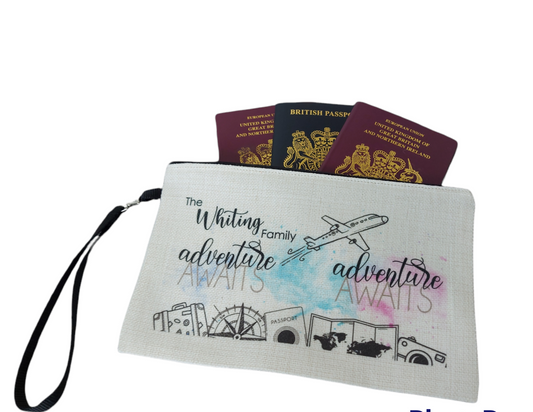 Personalised Travel Pouch.