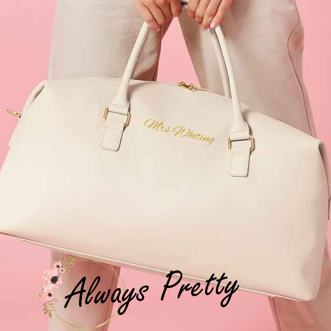 Honeymoon Bag ( WIth New Surname or Bride)