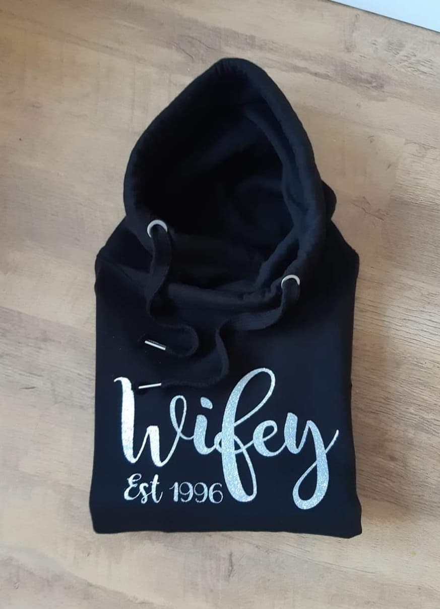 Wifey EST Chunky Hoodie