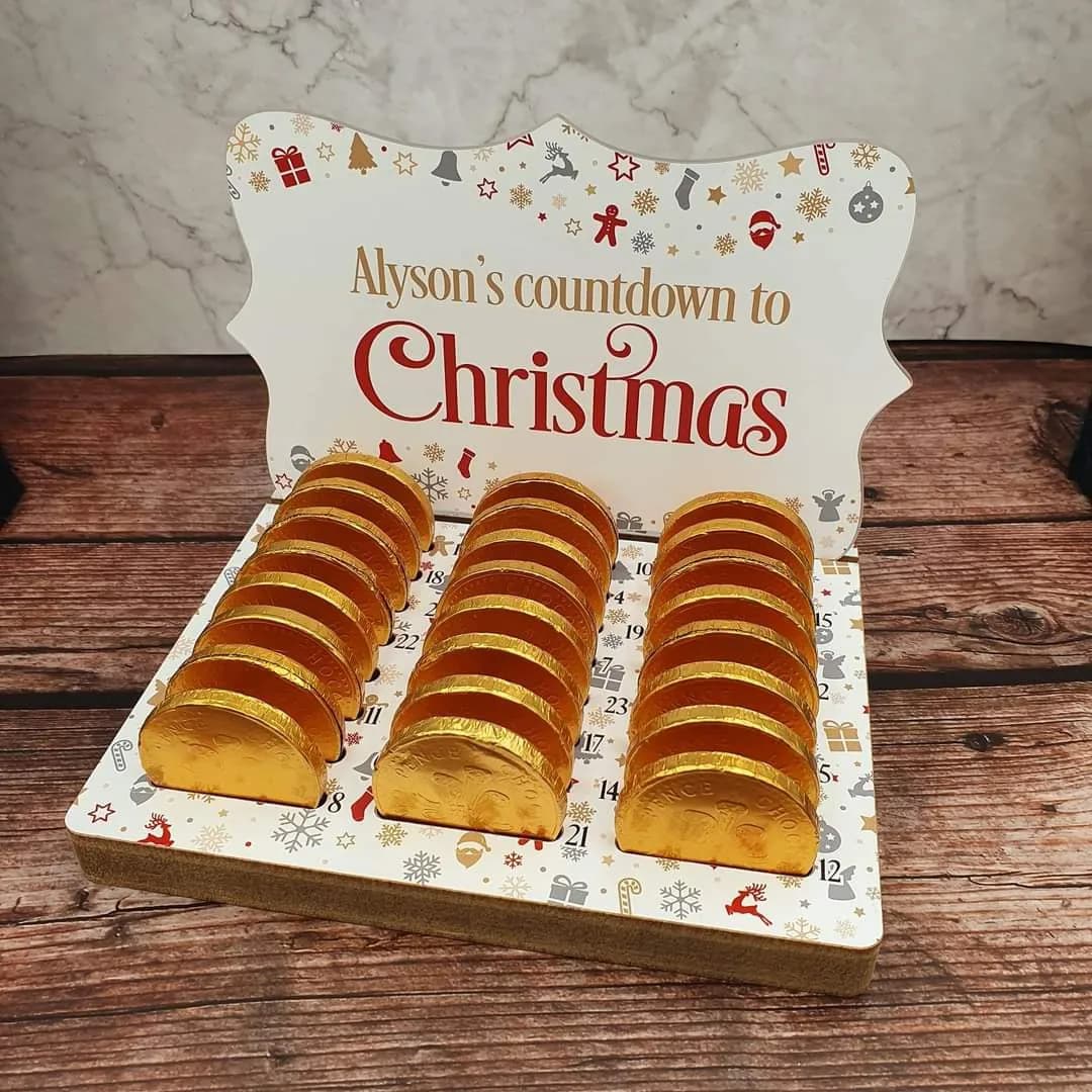 Personalised Countdown To Christmas Advent Calendar