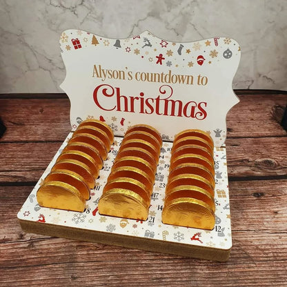 Personalised Countdown To Christmas Advent Calendar