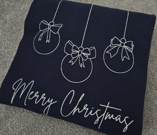 Merry Christmas Bauble Design Sweater