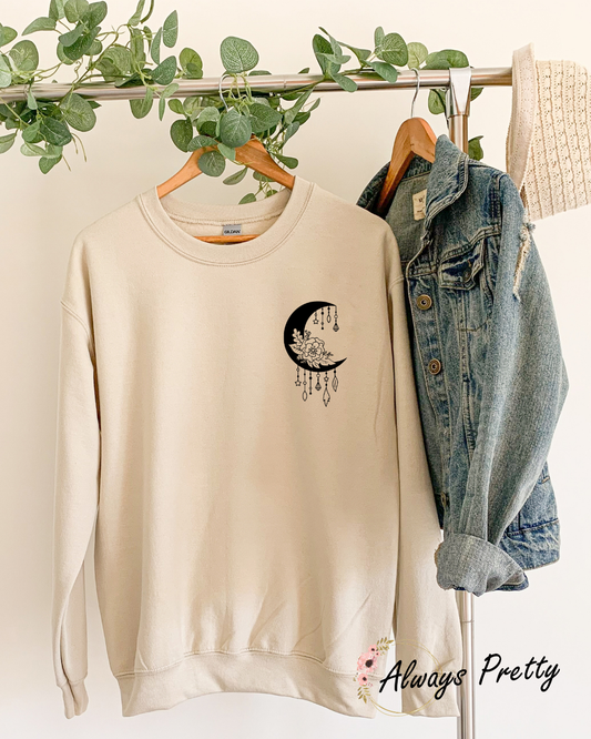 Floral Moon Sweater