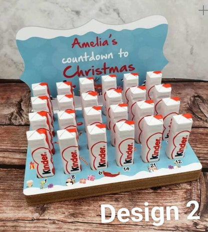 Personalised Countdown To Christmas Advent Calendar