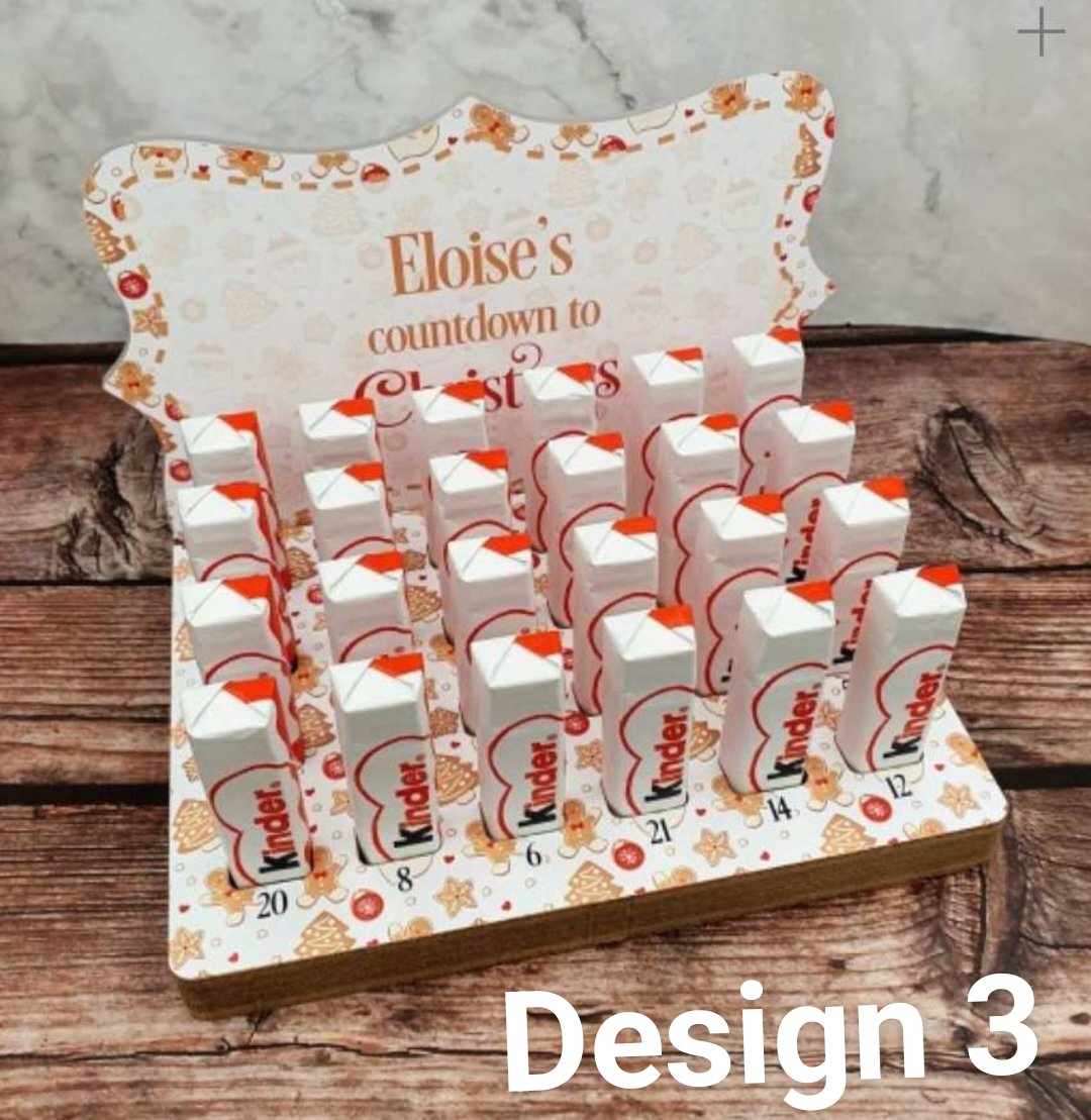 Personalised Countdown To Christmas Advent Calendar