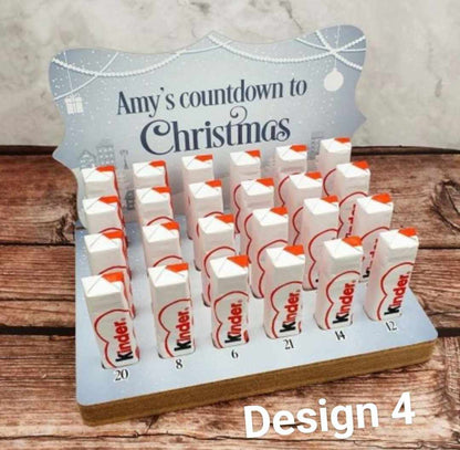 Personalised Countdown To Christmas Advent Calendar
