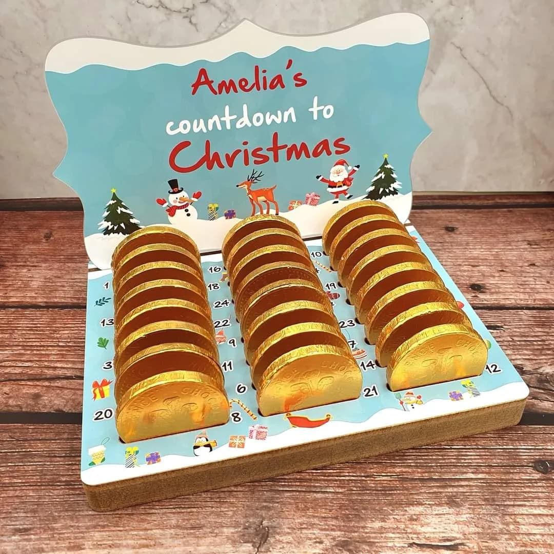 Personalised Countdown To Christmas Advent Calendar