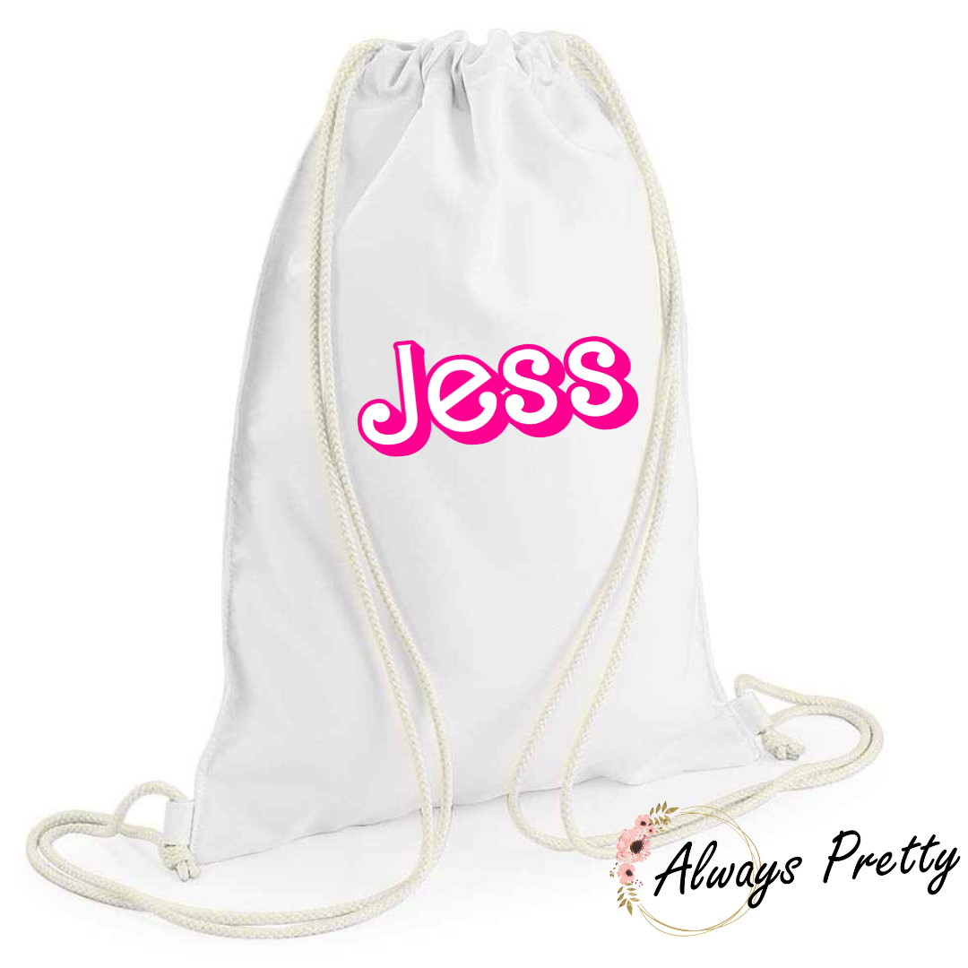 Personalised Drawstring Bag Always Pretty Store