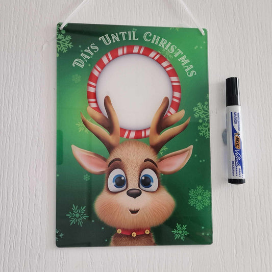 Days Until Christmas – Reindeer Wipeable A4