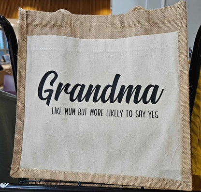 Is Grandma More Likely To Say Yes, If So This Is The Shopping Bag For Her (can be personalised with other names)