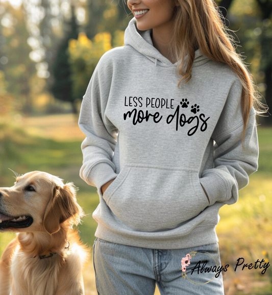 Less People More Dogs Hoodie
