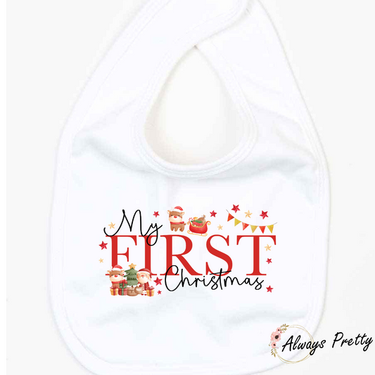 My 1st Christmas Bib