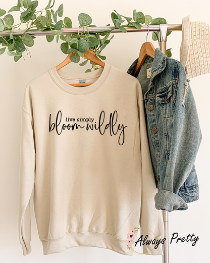 Live Simply Bloom Wildly Sweater