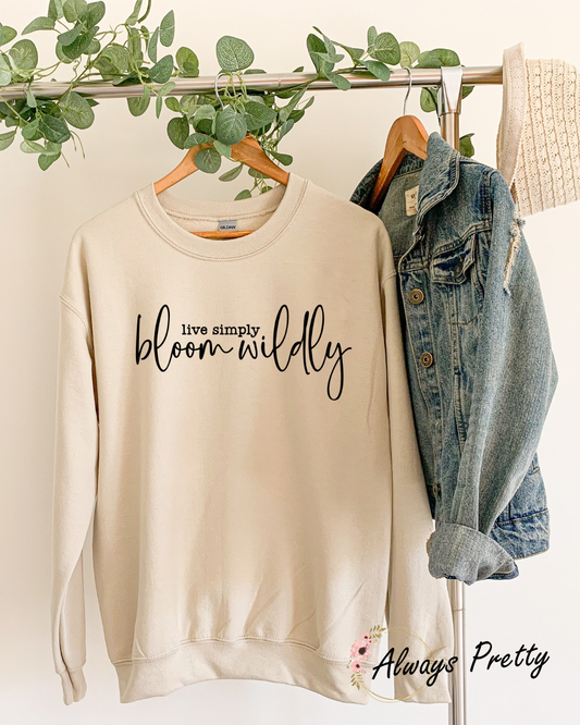 Live Simply Bloom Wildly Sweater