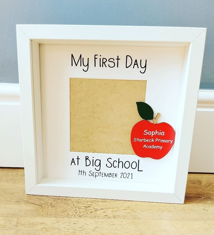 First Day At School - Option 5 Box Frame