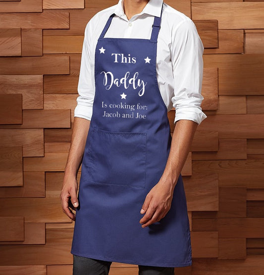 This Daddy Cooks For ... Personalised Apron